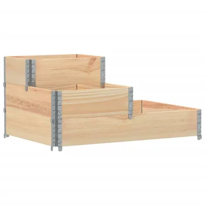 Obrázok produktu pre vidaXL 3-poschodová vyvýšená posteľ 120x80 cm z masívneho borovicového dreva