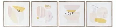 Wandbild, mehrfarbig, Canvas & MDF, 40x3x40 cm