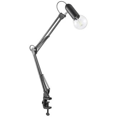 Produktbild von LeuchtenDirekt Klemmleuchte Turn Me Schwarz max. 60W E27 ohne Leuchtmittel verstellbar