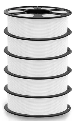 Zdjęcie produktu dla Filament PLA Geeetech 1,75 mm, 5 kg, materiał do drukarek 3D FDM, precyzyjna jakość druku, wysoka jakość, kompatybilny z popularnymi drukarkami 3D, biały