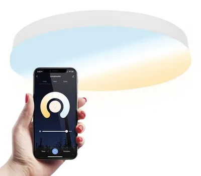 Produktbild von hoftronicsmart Smart Deckenleuchte 16W 1500lm IP54 Weiß CCT Wifi Bluetooth