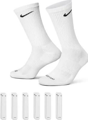 Produktbild von Nike EVERYDAY PLUS CUSHIONED CREW (6 PAARE) WEISS L