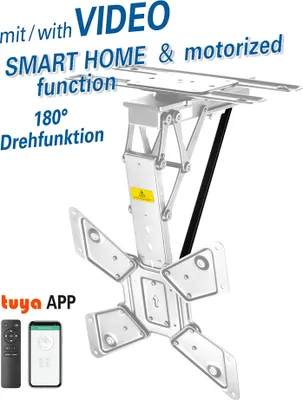 Immagine prodotto di MyWall TV a soffitto HL46MW per TV 23-65" / 58-165cm Telecomando wireless e app Bianco