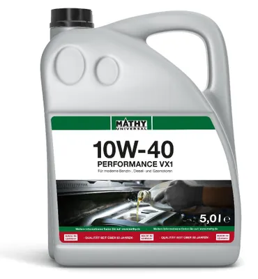 Produktbild von MATHY SAE 10W-40 Performance VX1 5,0 l
