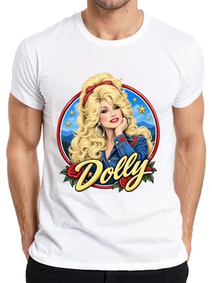 Produktbild von Dolly Parton Country Musik Sängerin Legende Western Tennessee Herren T-Shirt, Weiß, M