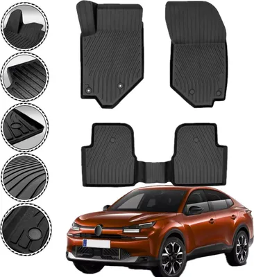 Produktbild von Premium Autofußmatten kompatibel mit Citroen C4 X Gummimatten *Kein Elektro C4 X*