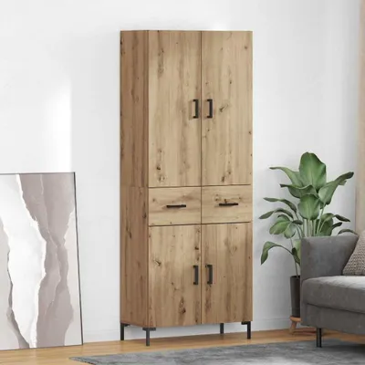 Produktbild von vidaXL Highboard Artisan-Eiche 69,5 x 34 x 180 cm Holzwerkstoff