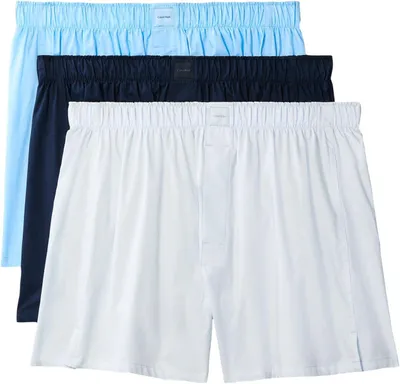 Obrázok produktu pre Calvin Klein pánske boxerky Trad 3ks, model 000nb4006a, farba: tmavý safírový/hortenzia