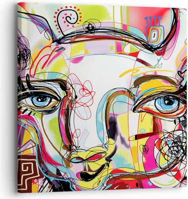 Produktbild von Bild auf Leinwand - Leinwandbild - Abstraktion modern - 30x30cm - Wand Bild - Wanddeko - Wandbilder - Leinwanddruck - Bilder - Kunstdruck - Wanddekoration - Leinwand bilder - Wandkunst - AC30x30-4011