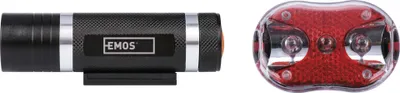 EMOS LED přední + zadní svítilna na kolo na 5x AAA, 150 lm, P3920