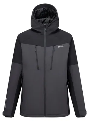 Produktbild von Regatta - "Highton" Isolier-Jacke für Herren, Stretch, Wasserfest RG13225 (S) (Asche/Schwarz)