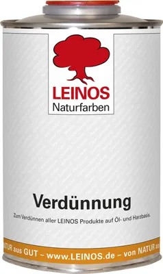 Produktbild von LEINOS 200 Verdünnung 1 Liter | Zum Verdünnen aller öligen Produkte sowie zur Reinigung der Arbeitsgeräte. Auch als Fleckentferner geeignet.