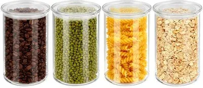 Productafbeelding van Glas Voorraaddozen 1000 ml, Magnetron- en Vaatwasmachinebestendig