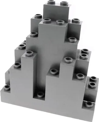 Produktbild von 1x Lego Felsen Panele 3x8x7 neu-dunkel grau Berg Stein Wand 4216709 6083
