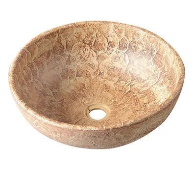 Imagen del producto de Lavabo de cerámica Sapho PRIORI, diámetro 41 cm, color marrón con diseño