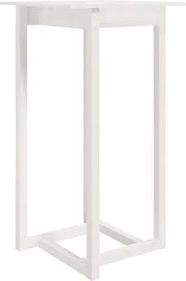Produktbild von vidaXL Bartisch Weiß 60x60x110 cm Massivholz Kiefer