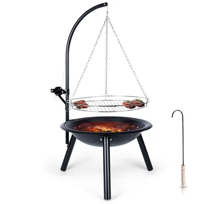Image de ProGarden Bol de feu avec grill BBQ 55 cm