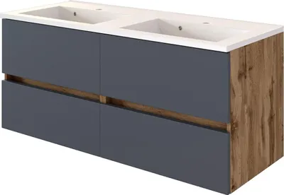 Produktbild von Waschbeckenunterschrank mit Doppelwaschbecken LUCCA