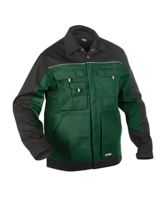 Produktbild von DASSY® Lugano Zweifarbige Arbeitsjacke FLASCHENGRÜN/SCHWARZ Gr.XS Länge: STANDARD