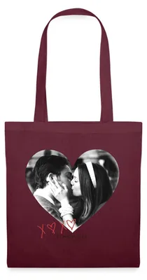 Produktbild von Spreadshirt Gossip Girl Blair Waldorf Und Chuck Bass Stoffbeutel, One size, Burgunderrot