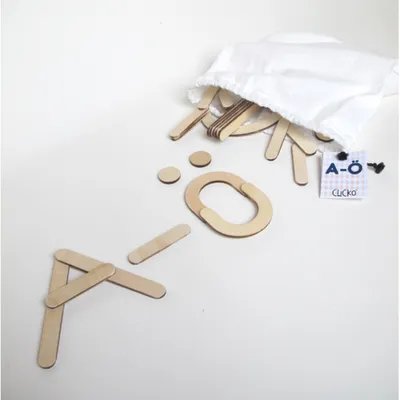 Image de EDUPLAY 120855 Tout l'alphabet 88 pcs., naturel (1 set)