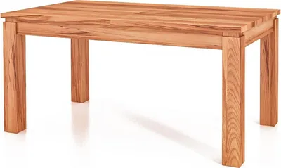 Produktbild von Esstisch Tinci aus Kernbuche massiv 90x200x77 cm mit 2 Verlängerungen auf 290 cm