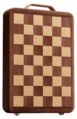 Produktbild von Holzschneidebrett und Servierplatte, 38 x 26 cm