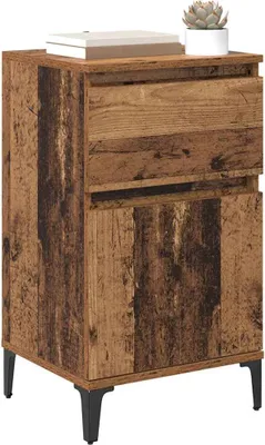 Obrázok produktu pre vidaXL Nočný stolík so zásuvkami z regenerovaného dreva 40 x 35 x 70 cm materiál na báze dreva