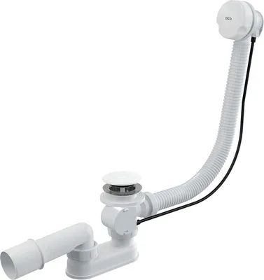 Obrázek produktu pro Alcadrain Odtokové soupravy - Vanová odtoková a přepadová souprava, délka 1200 mm, bílá A51BM-120
