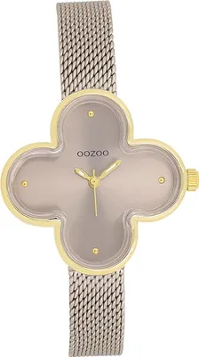 Produktbild von Oozoo Damen Armbanduhr taupe braun Analog Timepieces Metallarmband D2UOC11528