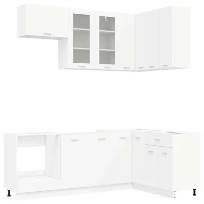 Obrázek produktu pro vidaXL Kuchyňská sestava LYON, 8 kusů, bílá, dřevotříska