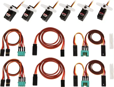 Produktbild von Multiplex ServoSet mit Kabelsatz M6/UNI FUNRAY (komplett)