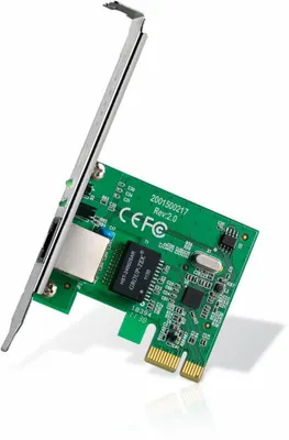 Produktbild von TP-Link Gigabit-PCIe-Netzwerkadapter, Eingebaut, Kabelgebunden, PCI Express, Ethernet, 2000 Mbit/s, Grün