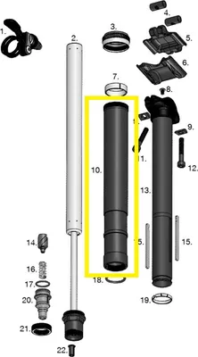 Produktbild von Crankbrothers Highline 2.0 Body 2-Keyway Körper, 30.9mm, 170mm