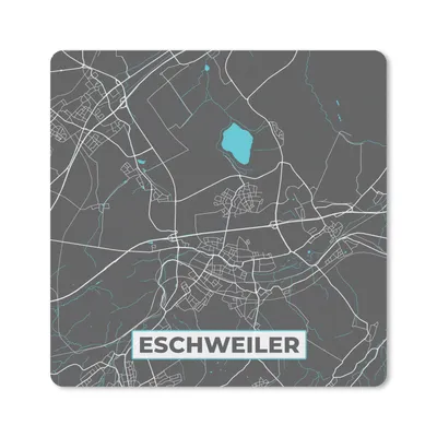 Produktbild von MuchoWow® Mauspad Mousepad Stadtplan - Eschweiler - Deutschland - Karte 20x20 cm - Mousepads - Maus Mat - Pad - Mausunterlage - Desk Mat - Bureauartikeln