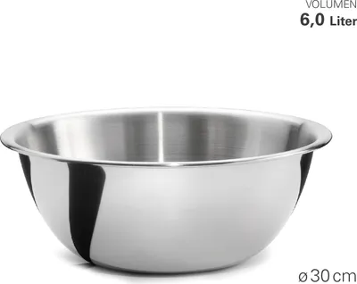 Produktbild von WEIS Edelstahl 6 L Rührschüssel Ø 30 cm Küchenschüssel Schüssel 25230