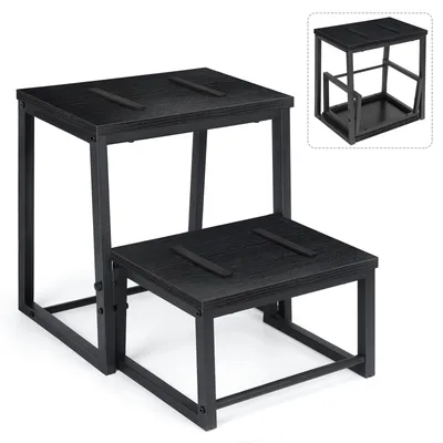 Imagen del producto de Omgoods - Escalera de 2 peldaños para adultos y niños, diseño robusto