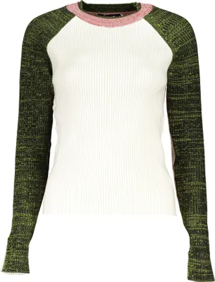 Produktbild von DESIGUAL WEISSER DAMENPULLOVER : Farbe - Weiß, Größe - L Größe: L Farbe: Weiß
