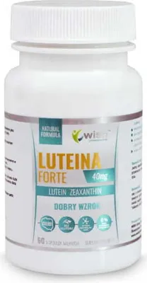 A white bottle of dietary supplements with a label detailing the product.