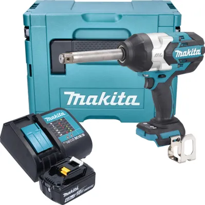 Image de Clé à chocs sans fil Makita DTW 1005 SG1J 18 V 1360 Nm 3/4" Brushless + 1x batterie 6,0 Ah + chargeur + Makpac