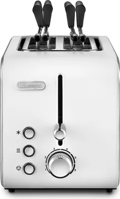 Produktbild von De’Longhi CTX 2203.W, 2 Scheibe(n), Silber, Weiß, 550 W, 220-240 V, 50 - 60 Hz
