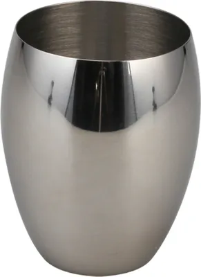 Produktbild von Bagnoxx Zahnputzbecher Edelstahl rund Silber Ø 7,5cm, 9,3cm Höhe Zahnbürstenhalter, Aufbewahrung Zahnpasta