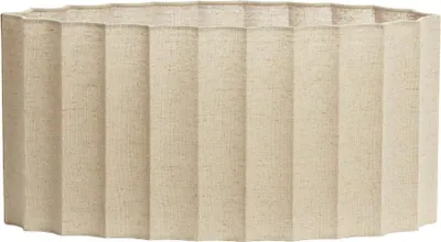 Produktbild von Light & Living - Lampenschirm oval Disli - Creme - 45x21x22cm - Stoffschirm für E27