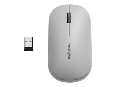 Zdjęcie produktu dla Kensington Mysz bezprzewodowa SureTrack™ Dual, szara, Oburęczny, RF Wireless + Bluetooth, 2400 DPI, Szary