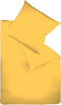 Produktbild von Fleuresse Mako-Satin-Bettwäsche Colours, sonne