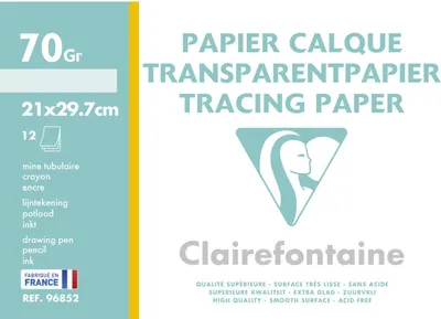 Produktbild von Clairefontaine 96852C, 12 Blätter