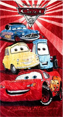 Produktbild von Disney Cars Baumwoll-Handtuch, Badetuch 75 x 150 cm für Kinder