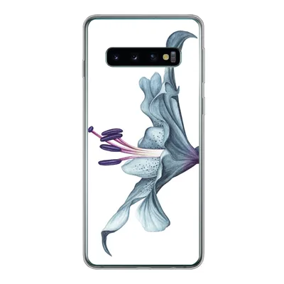 Produktbild von MuchoWow® Handyhülle Schutzhülle Hülle für Samsung Galaxy S10 Blumen - Aquarell - Lilie Silikon Softcase Handy Hülle - Handytasche