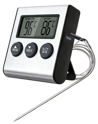 Obrázok produktu pre Digitálny teplomer na mäso, veľký LCD displej, pre BBQ