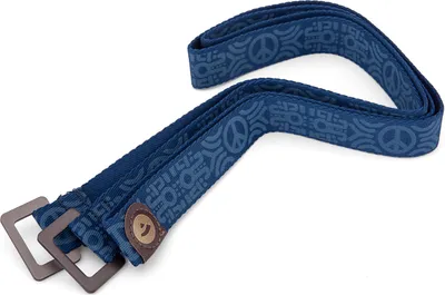 Produktbild von Yogamatten-Tragegurt mit Muster PEACE, blau